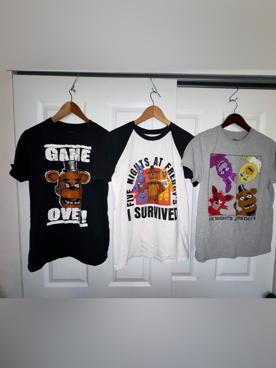 Five Nights At Freddy’S Other - Five Nights at Freddy’s Shirt Bundle Boys XXL 18/20 FNAF Freddy Graphic Lot